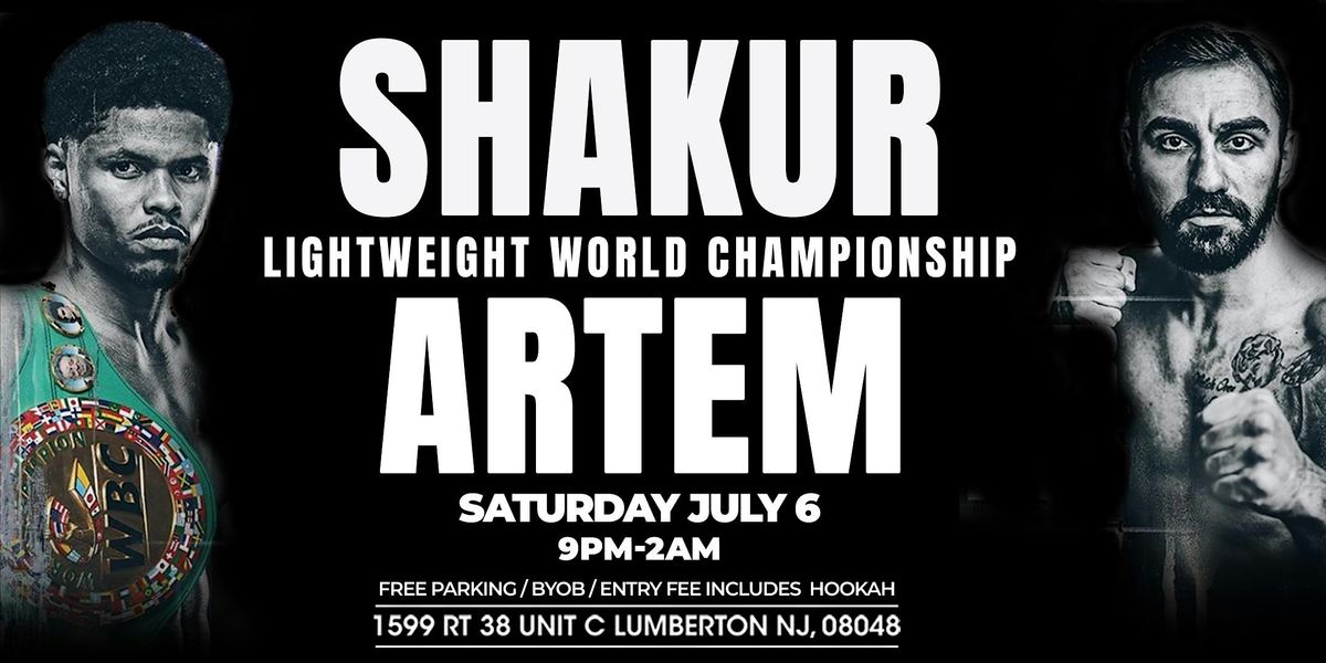 BYOB Hookah Lounge Fight Night Shakur Stevenson vs Artem Harutyunyan
