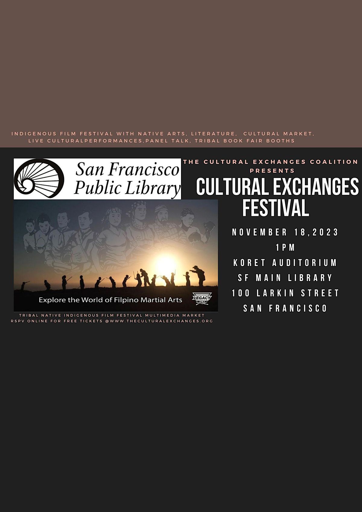 The Cultural Exchanges Festival Presents Legacy Filipino Martial Arts