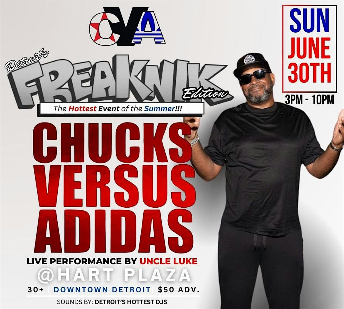 Chucks vs Adidas "FREAKNIC WEEKEND " HUSH SUNDAYS DAY PARTIES, Hart