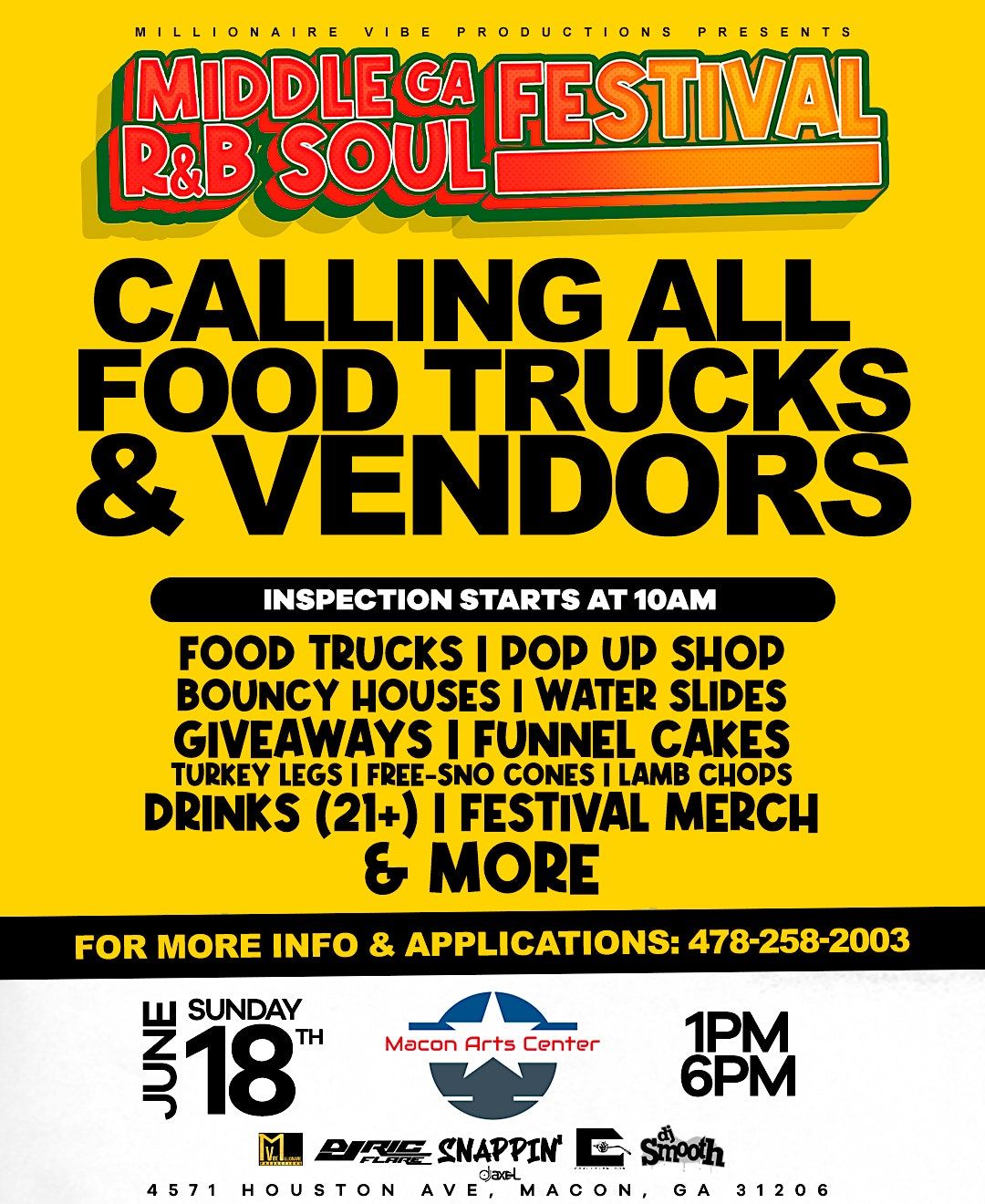 RnB Soul Fest Vendors, Macon Arts Center, LLC, 18 June 2023 AllEvents.in