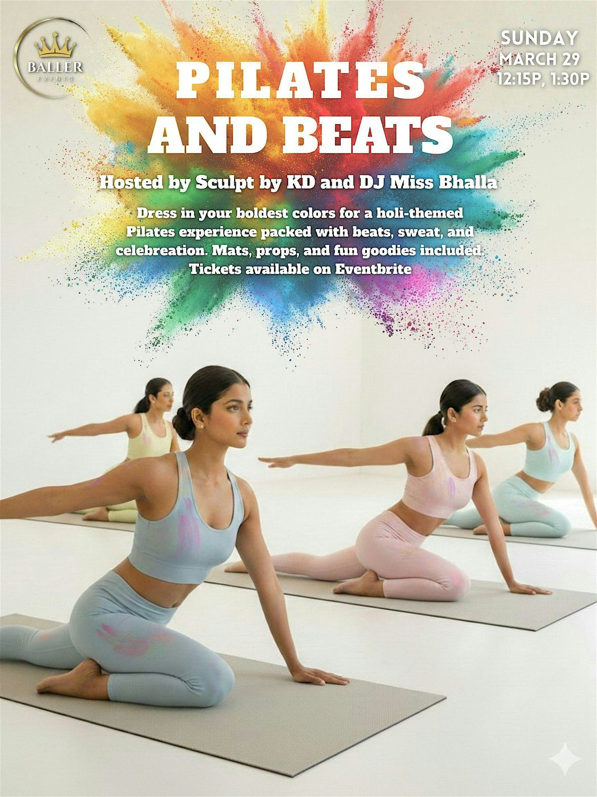 Pilates and Beats - Holi Edition