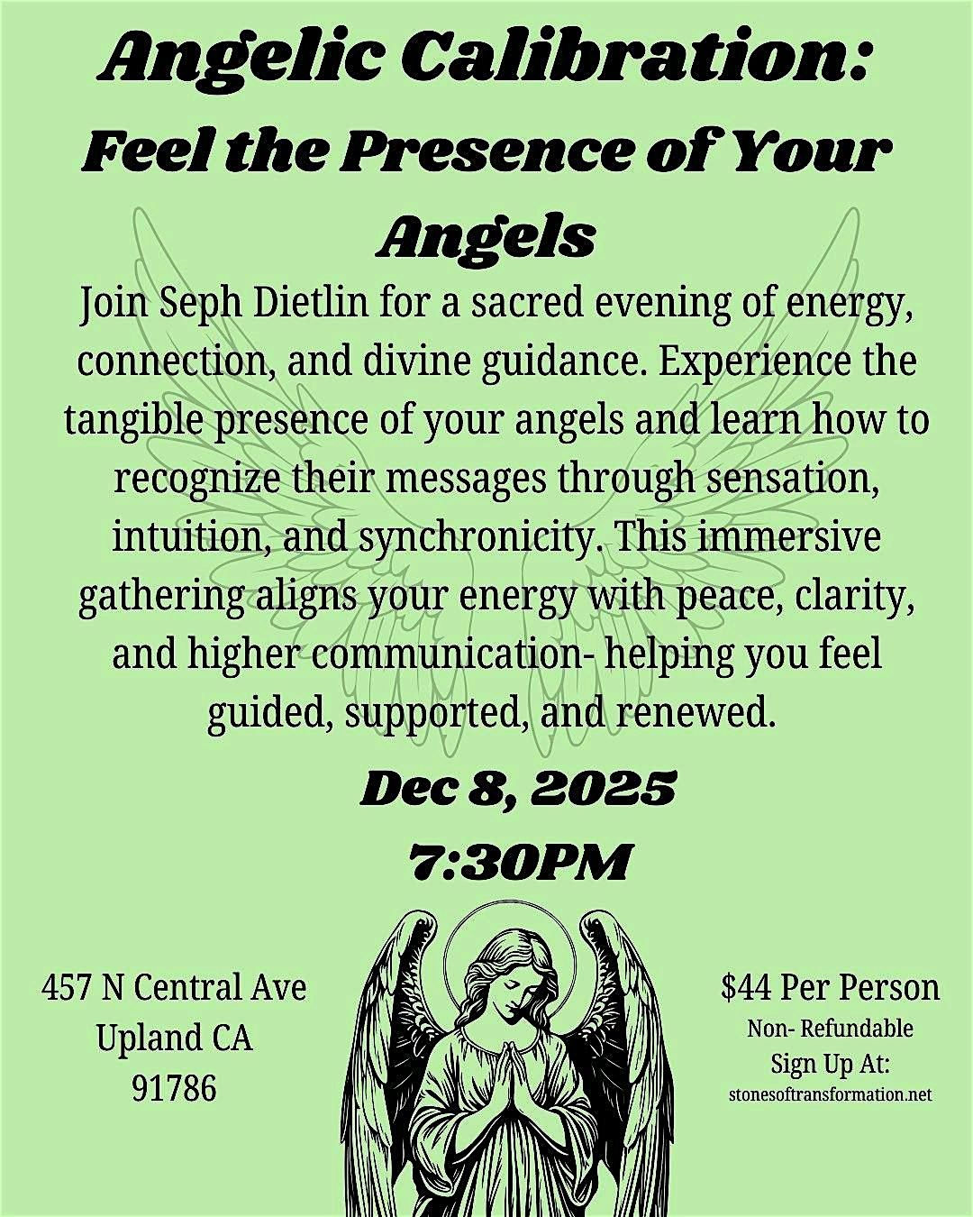 Angelic Calibration: Feel the Presence of Your Angels, 6 December | Event in Upland | AllEvents