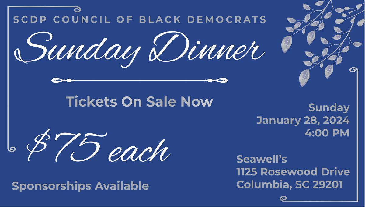 2024 SCDP Council of Black Democrats Sunday Dinner, Seawell's, Rosewood