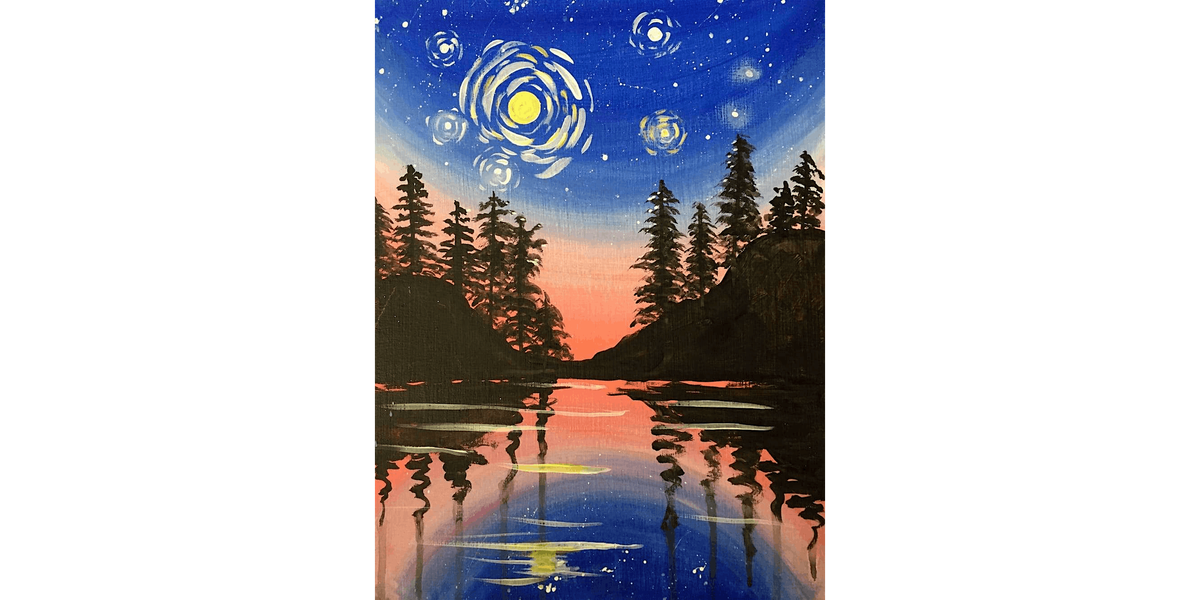Starry Lake - Paint and Sip in Seattle | Classpop!™, 7 December | Event in Seattle | AllEvents