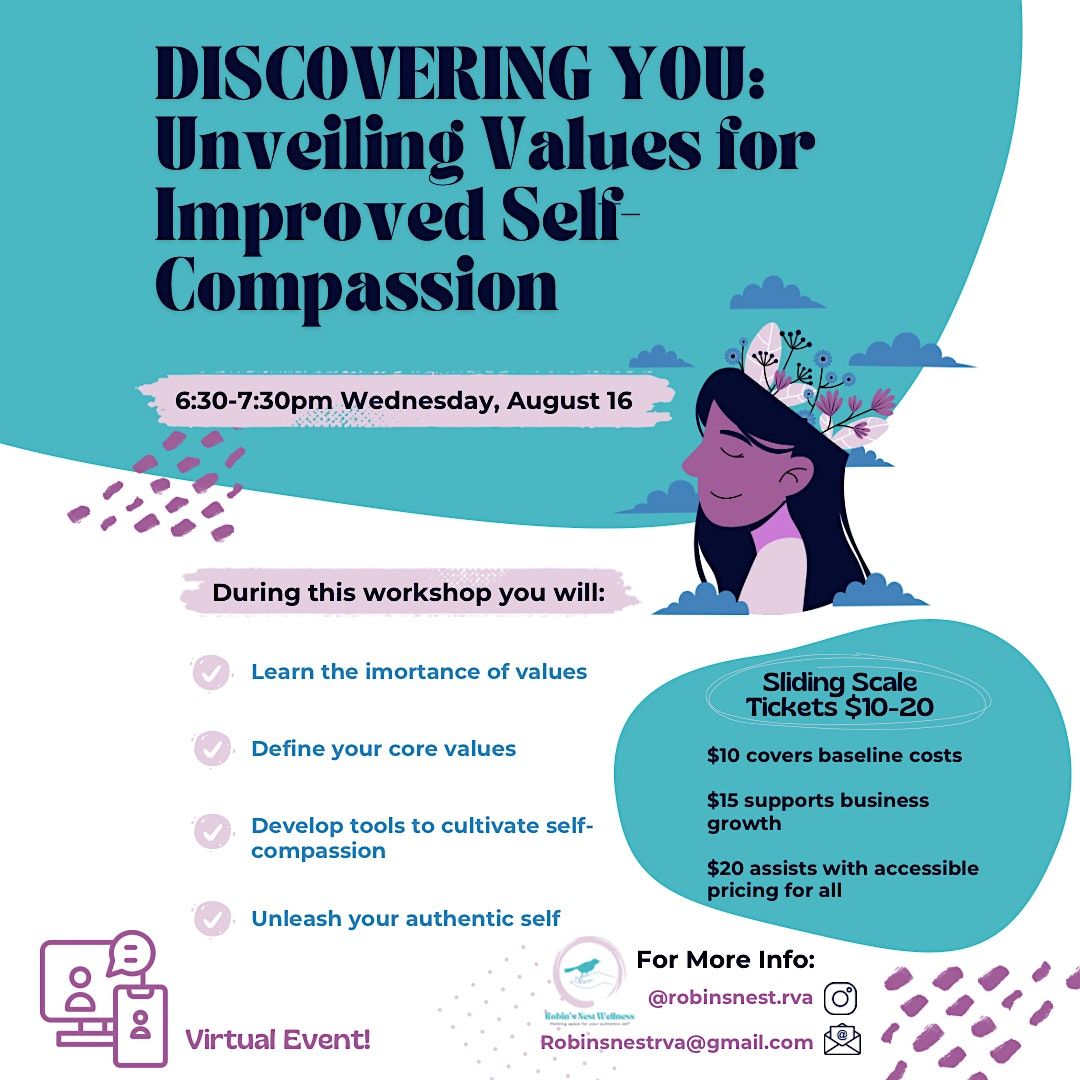 Discovering You: Unveiling Values for Improved Self-Compassion, August ...