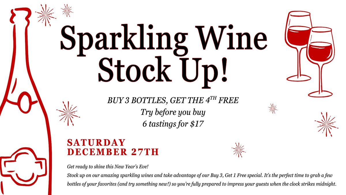Sparkling Wine Stock Up!, 27 December | Event in South Bend | AllEvents