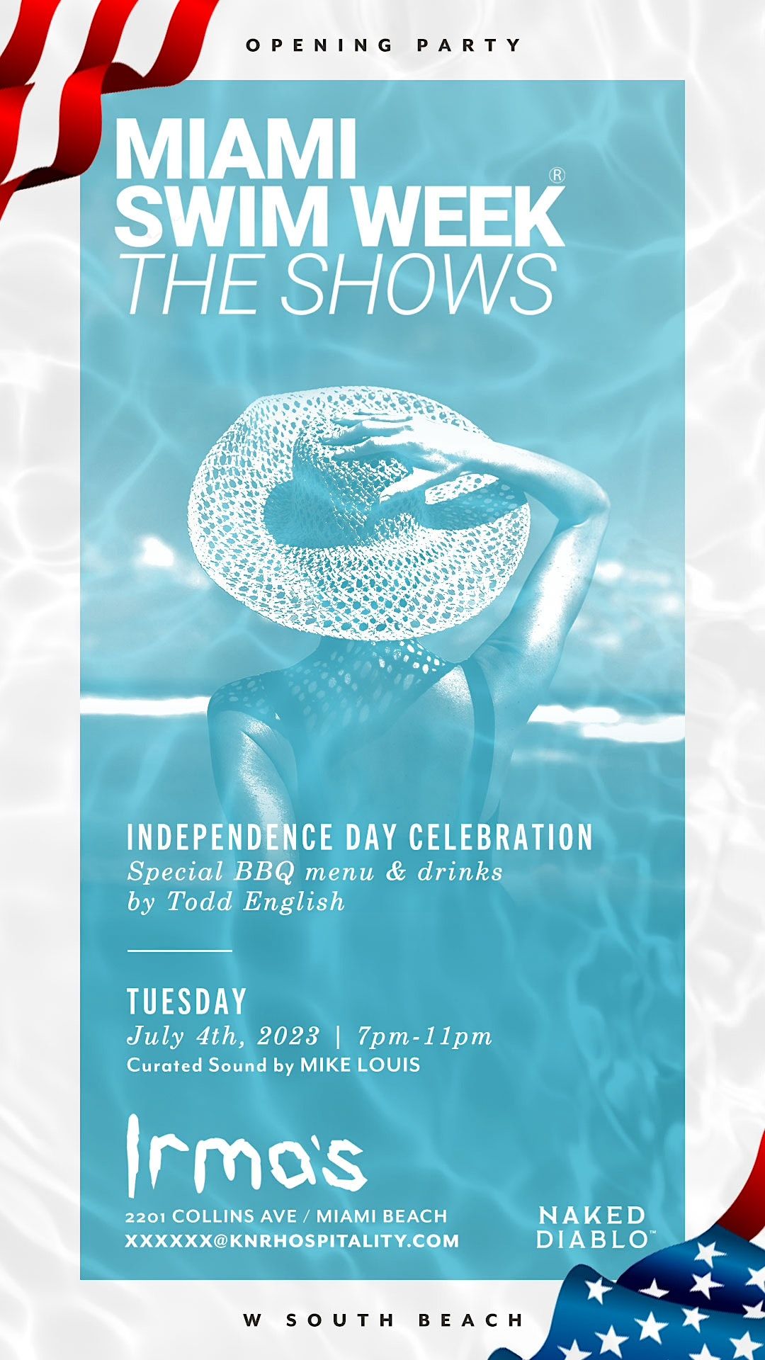 Miami Swim Week Independance Day Celeberation, W South Beach, Miami