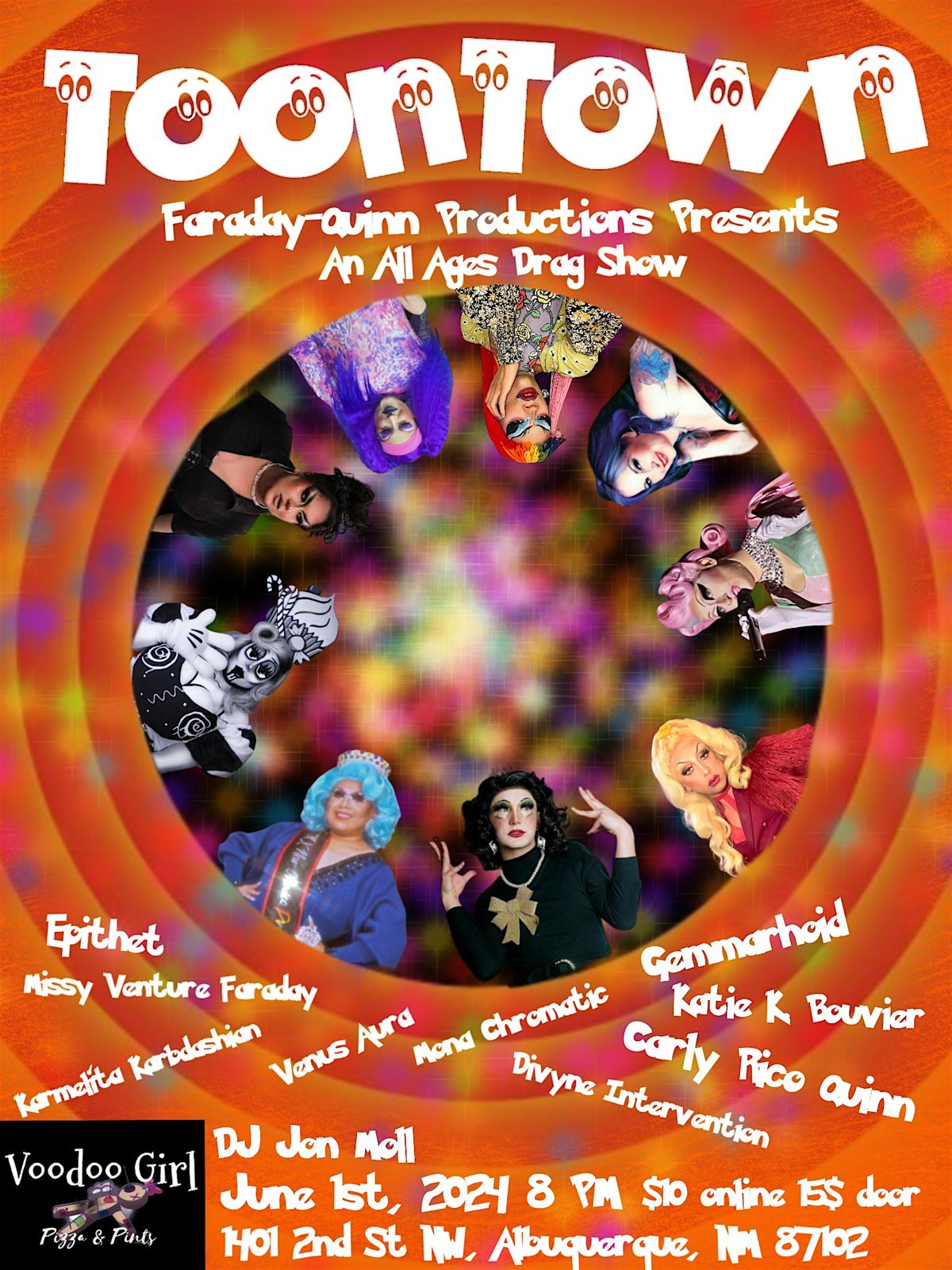 Toontown Voodoo Girls Pizza, Voodoo Girl Pizza & Pints, Albuquerque