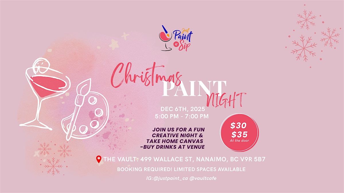 Paint & Sip Night, 6 December | Event in Nanaimo | AllEvents