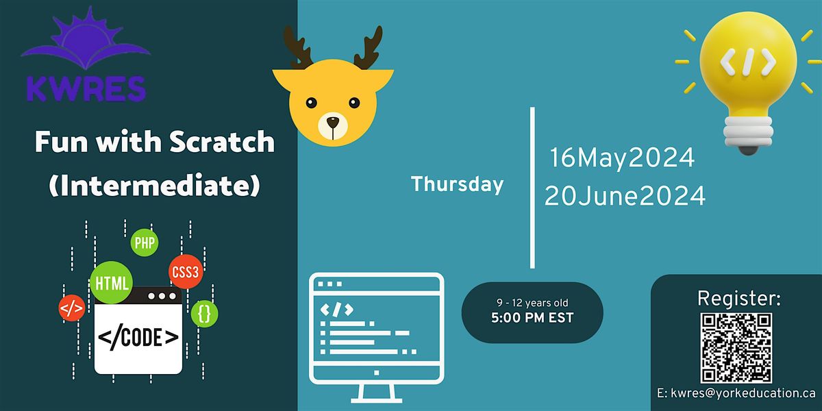 Fun With Scratch Intermediate May 16 To June 20 Online Event Fun with scratch intermediate may 16 to june 20 online event