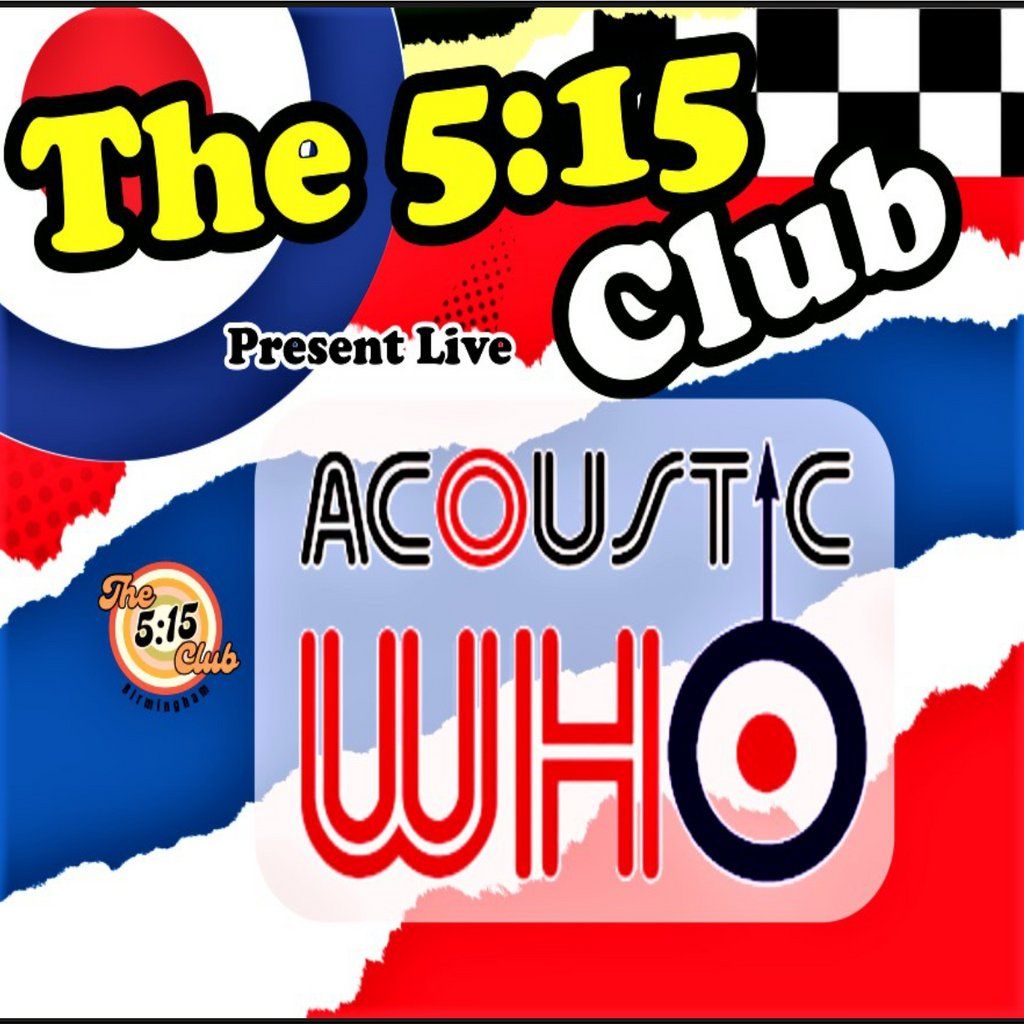 Acoustic Who Live, 22 August | Event in Birmingham | AllEvents