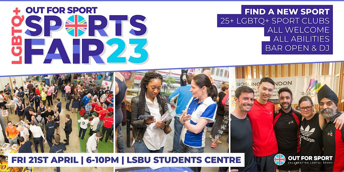 London LGBTQ+ Sports Fair 2023, LSBU Student Center, London, April 21