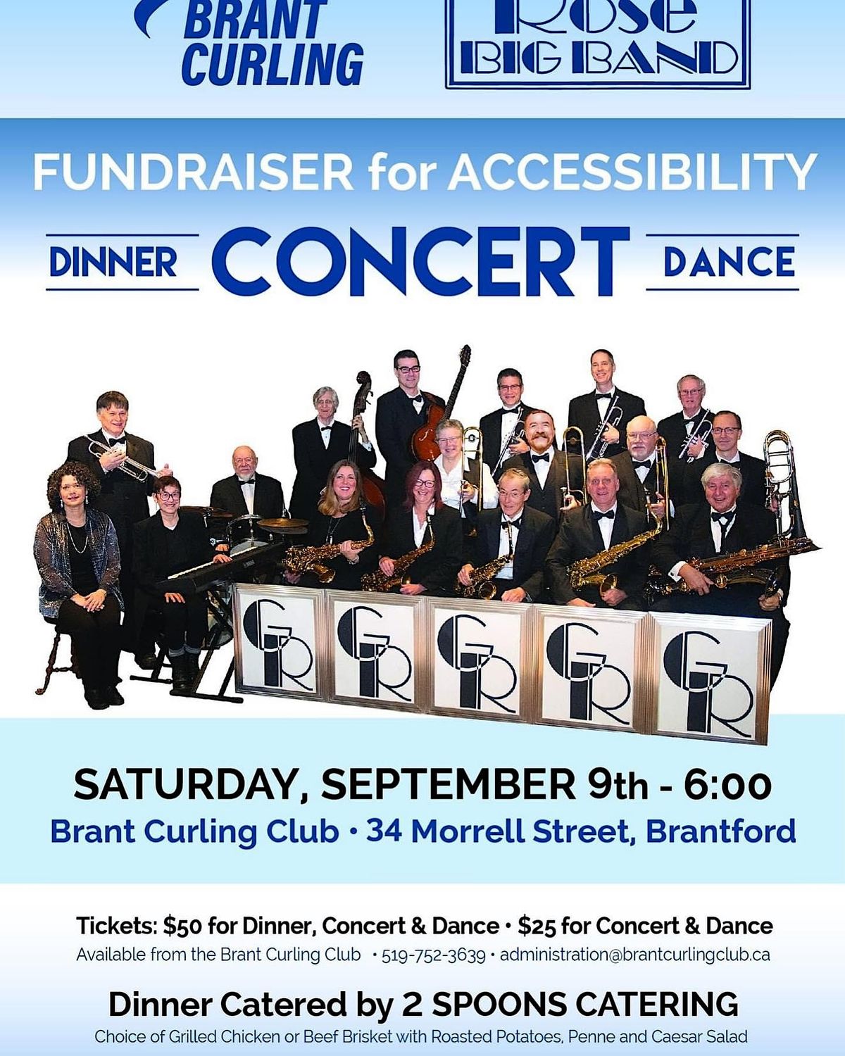 Rose Big Band Concert/Fundraiser, Brant Curling Club Inc