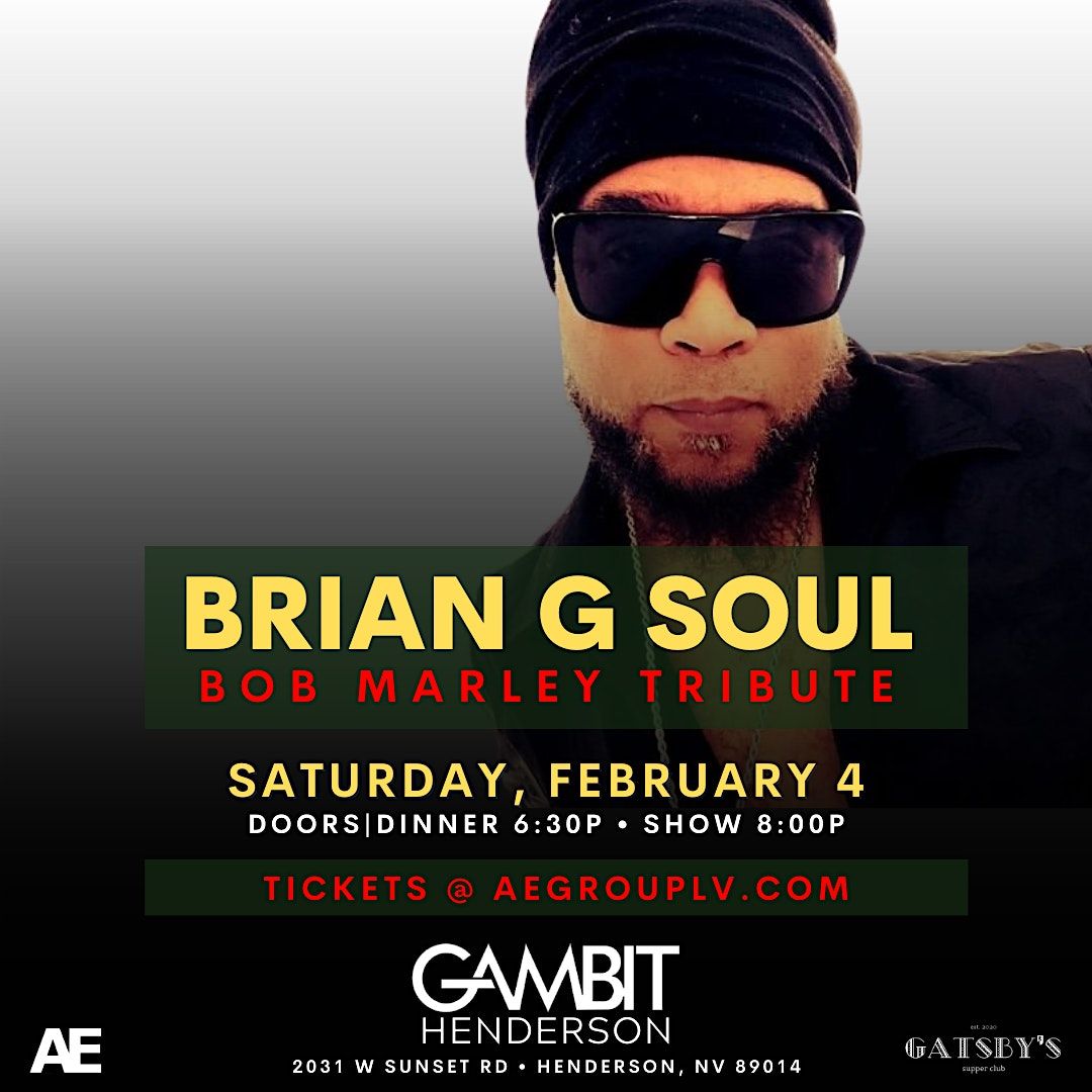 Bob Marley Tribute F Brian G Soul Tha Trench Town Rockers Gambit 