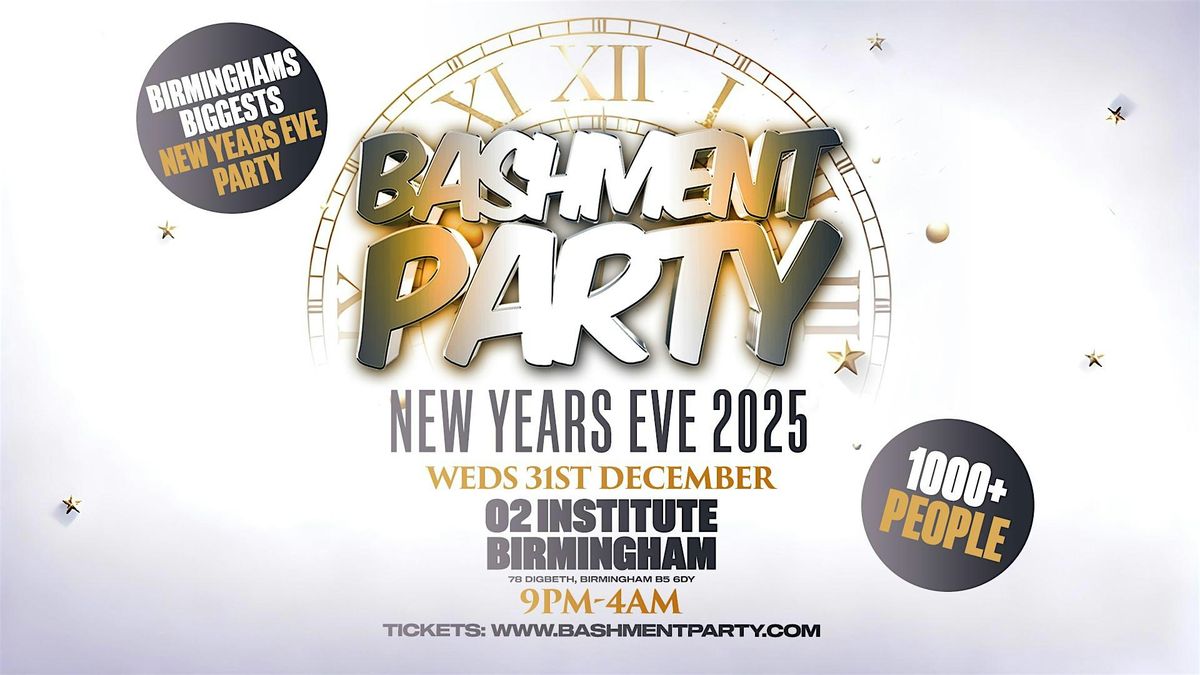 Bashment Party Birmingham - New Years Eve 2025/2026, 31 December | Event in Birmingham | AllEvents
