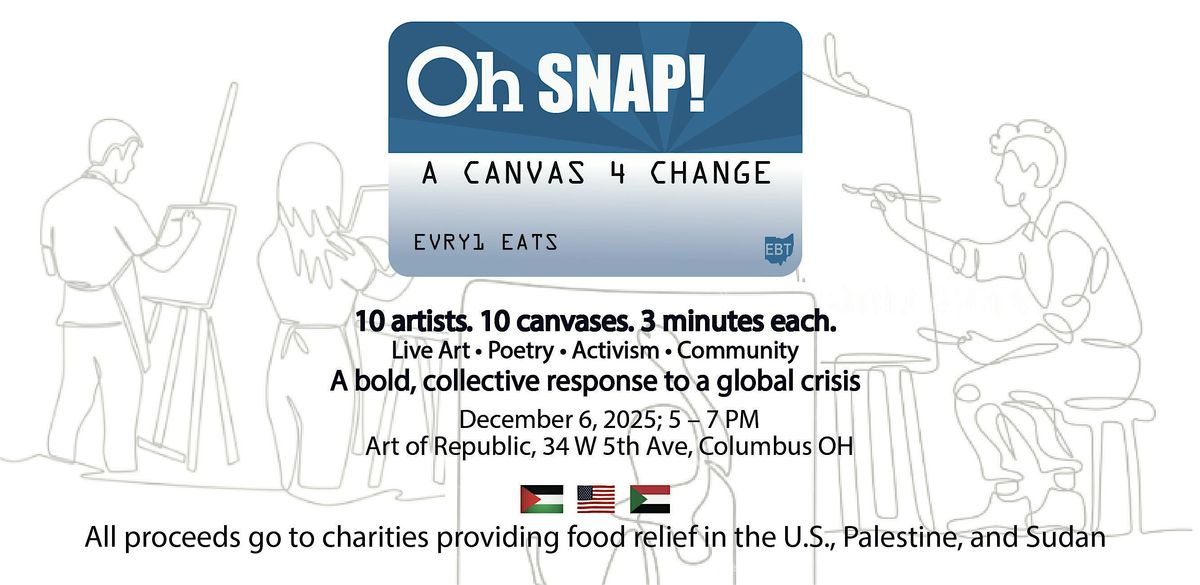 OH SNAP! A Canvas for Change, 6 December | Event in Columbus | AllEvents