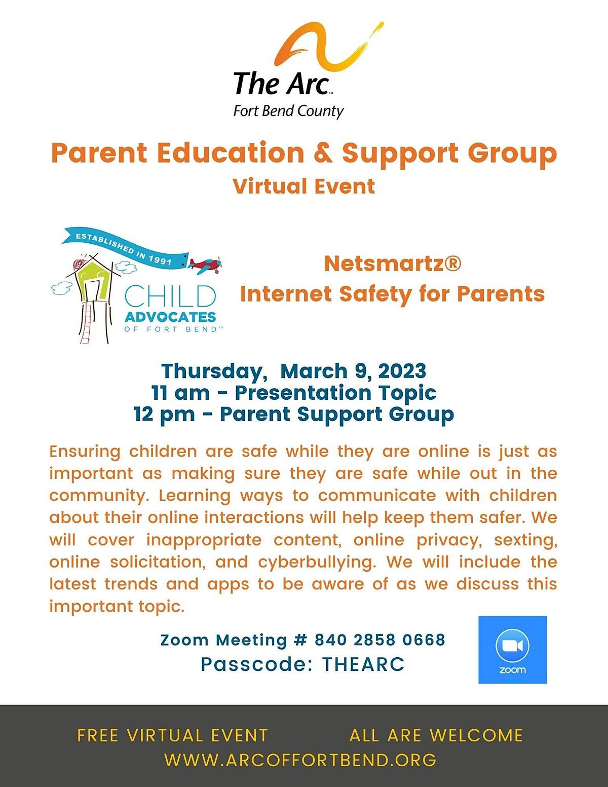 Netsmartz Child Internet Safety Training for Parents - Virtual ...