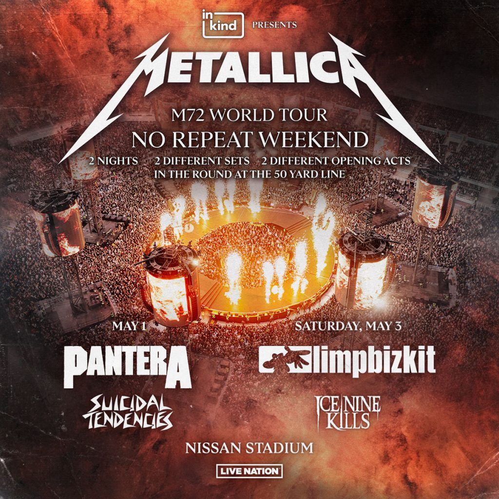 Metallica with Limp Bizkit and Ice Nine Kills | Event in Tampa | AllEvents