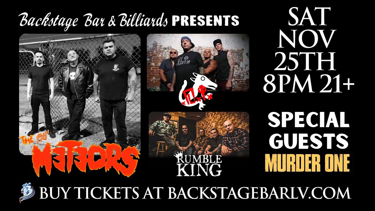 The Meteors with DI & Rumble King (21+), Backstage Bar & Billiards, Las