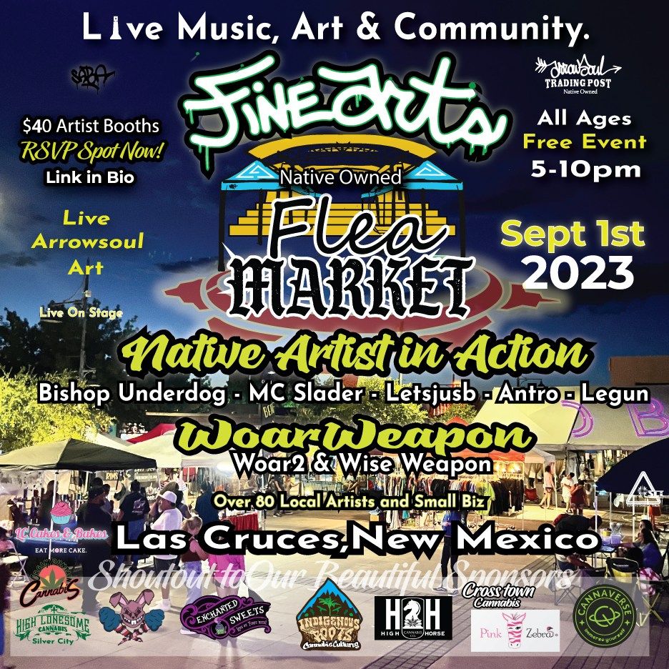 Fine Art Flea Market September 1st Friday, 2023 , Plaza de Las Cruces, 1 September 2023