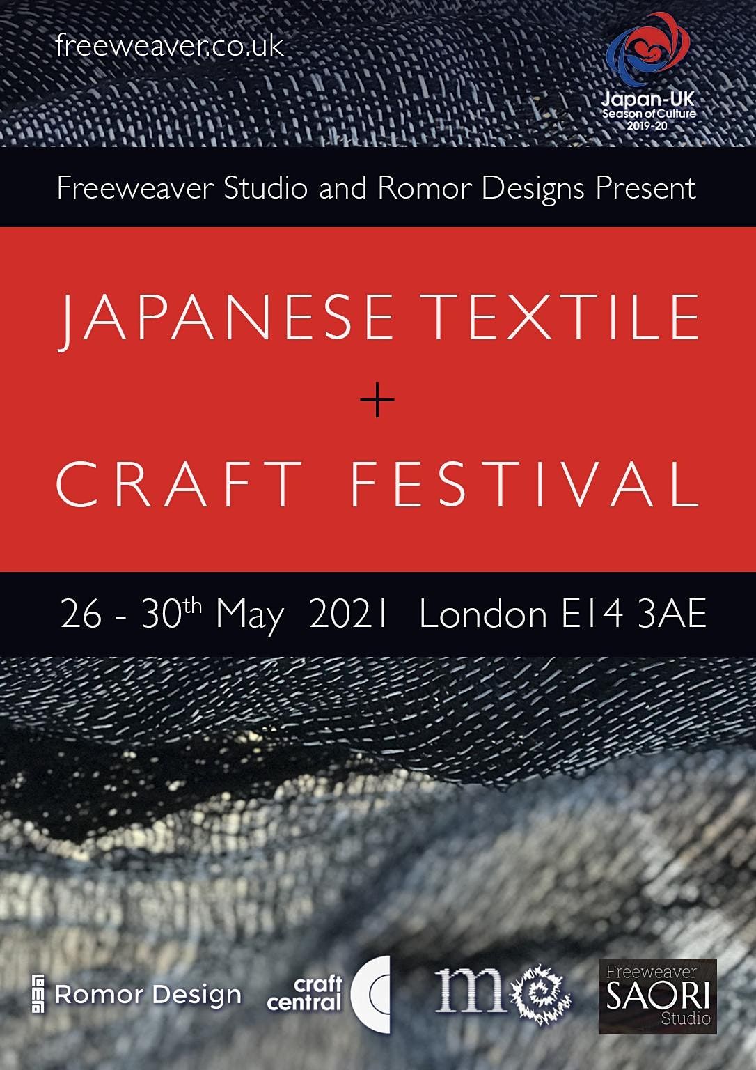 7th Japanese Textile and Craft Festival, Freeweaver SAORI Studio, London, September 29 to