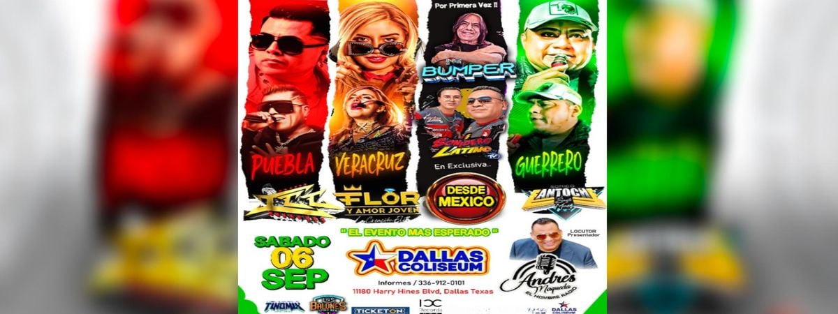 ICC, GUZEN, FLOR, FANTOCHE & MAS EN DALLAS, 6 September | Event in Dallas | AllEvents