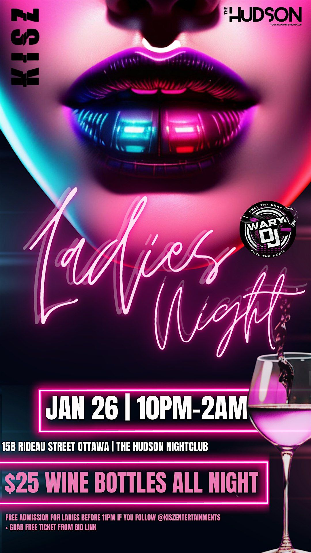 Ladies Night Rocks LADIES NIGHT, The Hudson, Ottawa, 26 January to 27 January | AllEvents