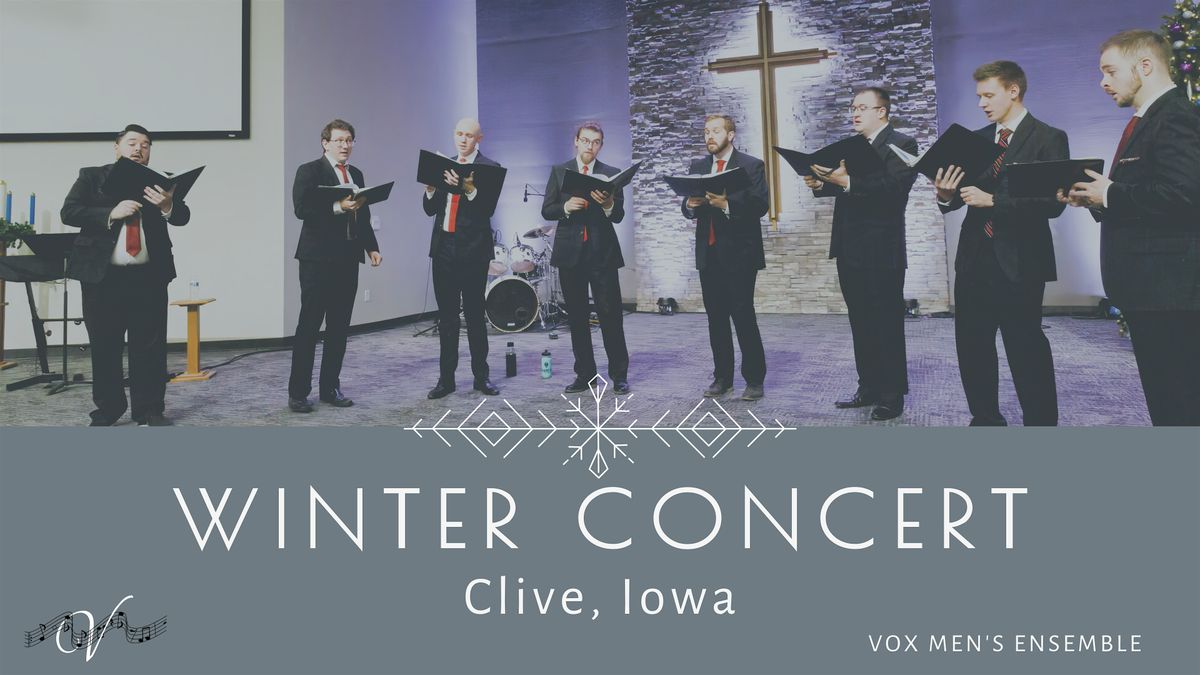 Vox: Men's Ensemble Winter Concert, 12 December | Event in Clive | AllEvents