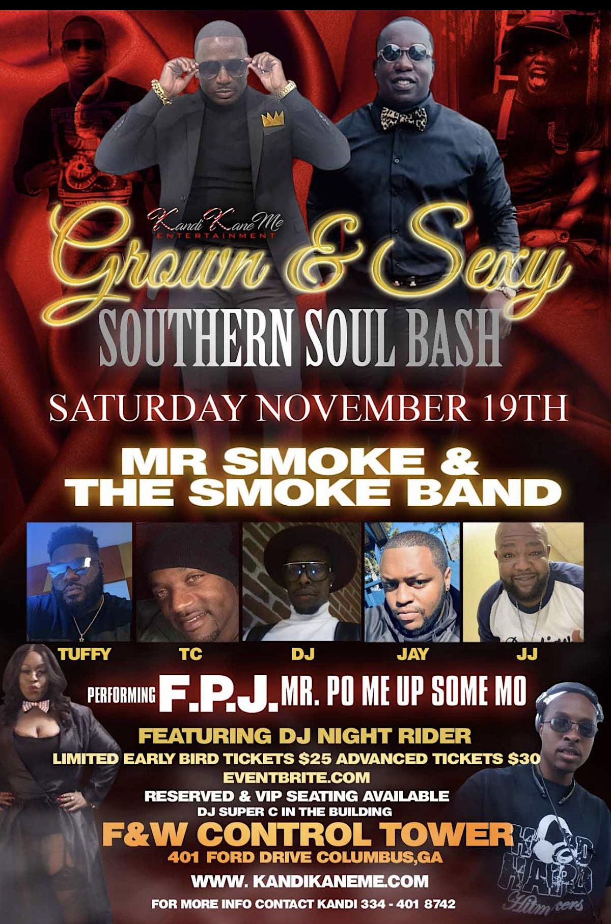 MR SMOKE SMOKE BAND F P J Performing LIVE Columbus GA F W MR SMOKE SMOKE BAND F P J Performing LIVE Columbus GA F W