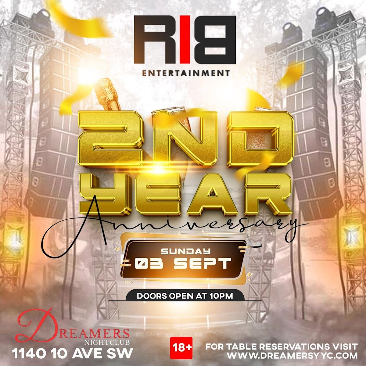RIB ENTERTAINMENT TWO YEAR ANNIVERSARY, Dreamers Night Club, Calgary, 3
