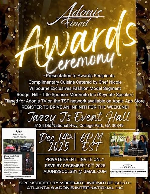Adonis Finest Awards Ceremony - Just Keeping The Blues Alive, 14 December | Event in College Park | AllEvents