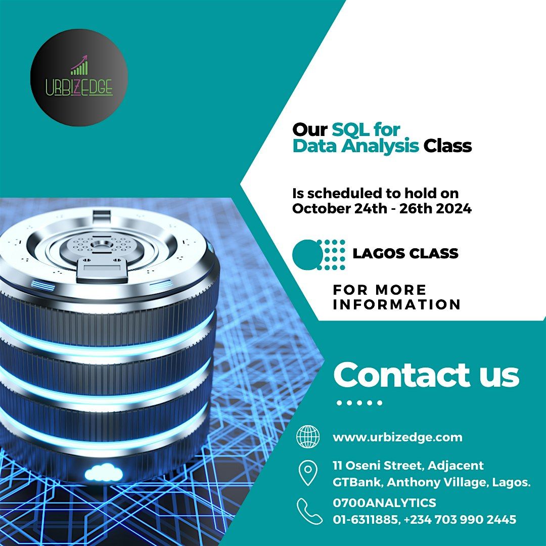 SQL For Data Analysis, 20 August | Event in Anthony Village | AllEvents
