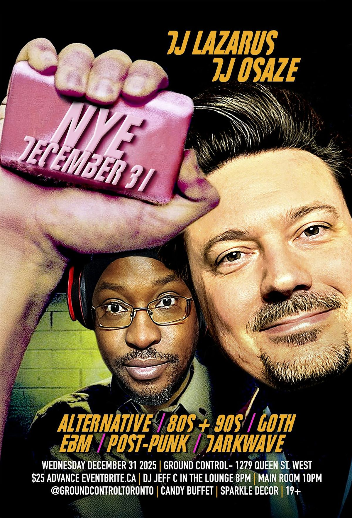 NYE with DJ's Lazarus & Osaze + Jeff C - Ground Control - Wed Dec 31, 31 December | Event in Toronto | AllEvents