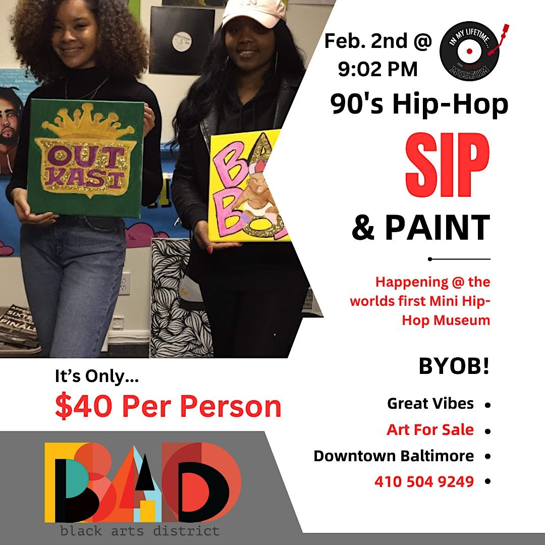 90s HipHop Sip n Paint The Worlds First Mini HipHop Museum!, In My