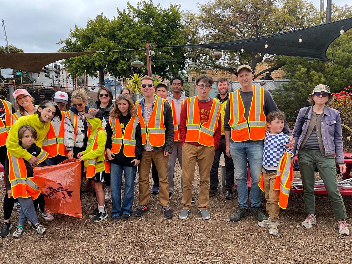 Portola Cleanup, Burrows Pocket Park, San Francisco, January 6 2024