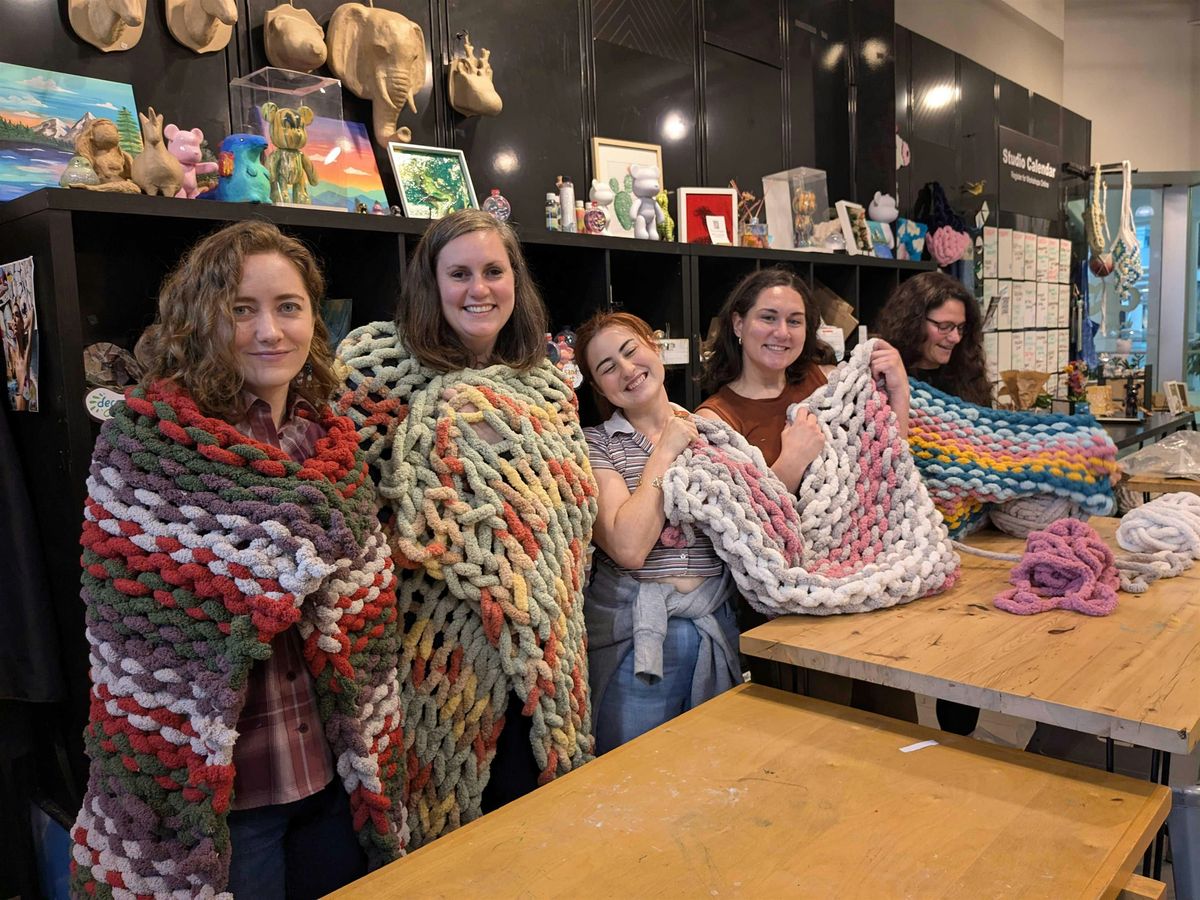 Chunky Knit Throw Blanket Making | Event in Cambridge | AllEvents