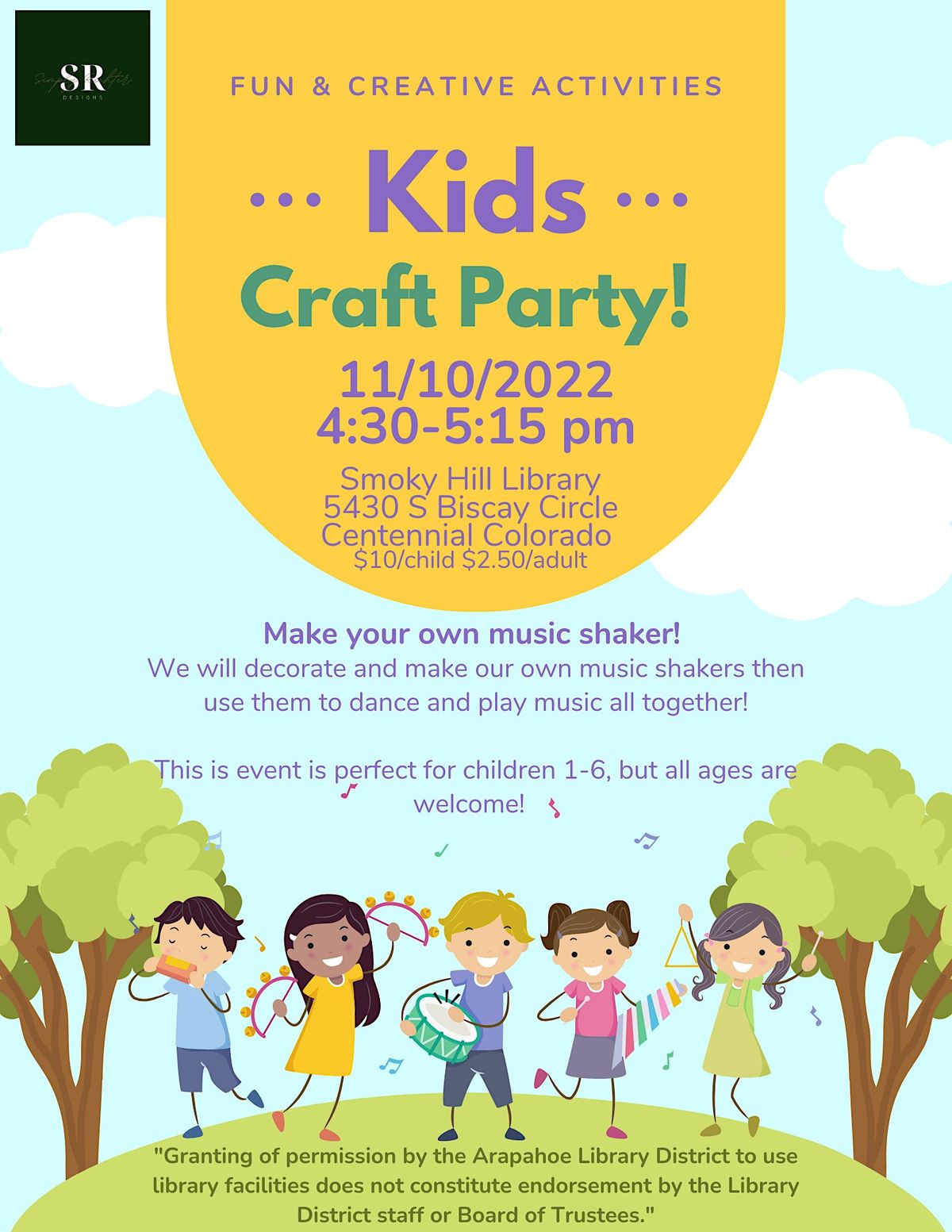 Kids Craft Party, Smoky Hill Library (Arapahoe Libraries), Centennial,  November 10 2022 | AllEvents.in