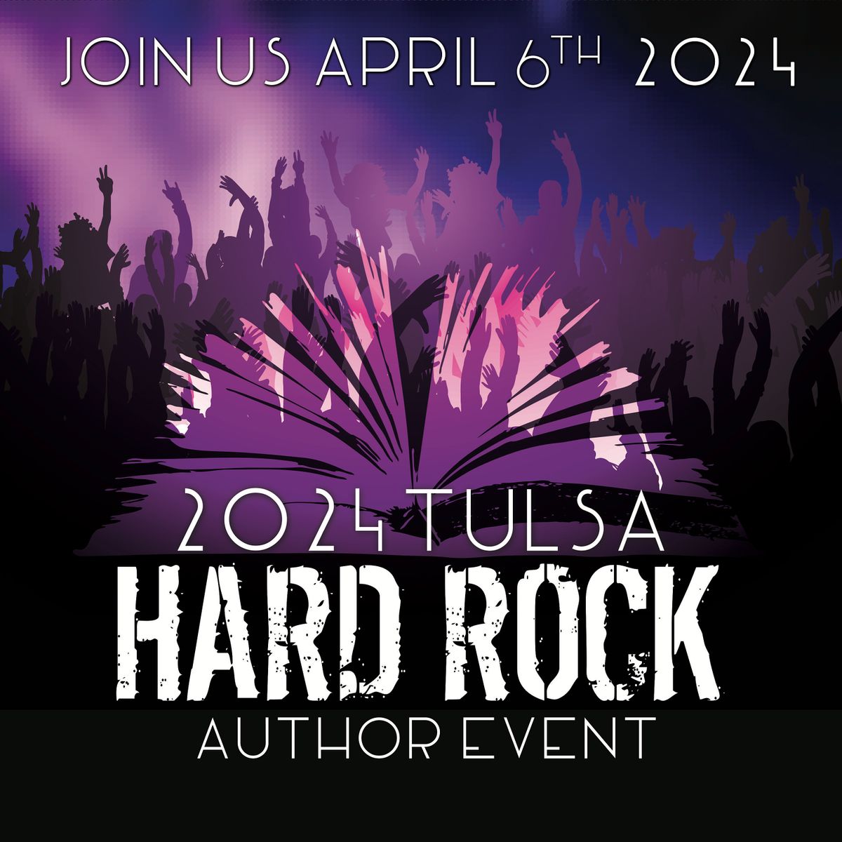 2025 Tulsa Author Event at the Hard Rock, Tulsa, 6 April 2025