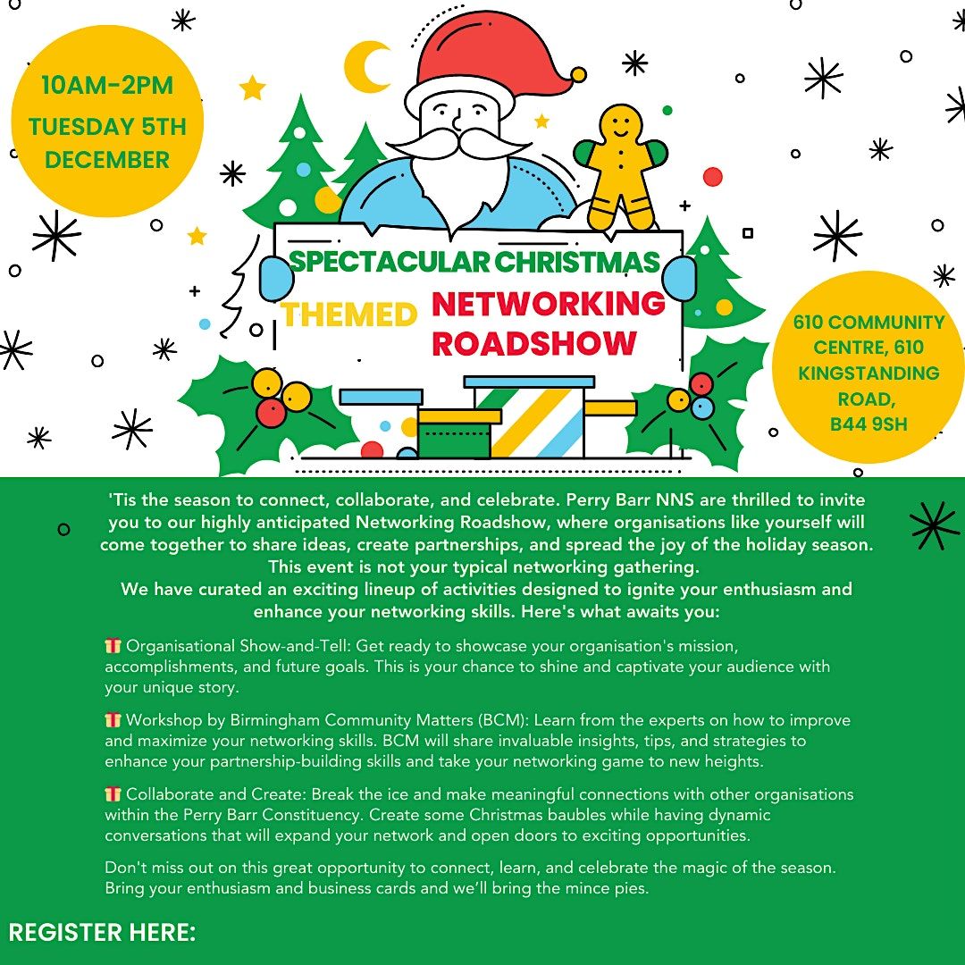 Spectacular Christmas Themed Networking Event, 610 Kingstanding Rd, Birmingham, 5 December 2023