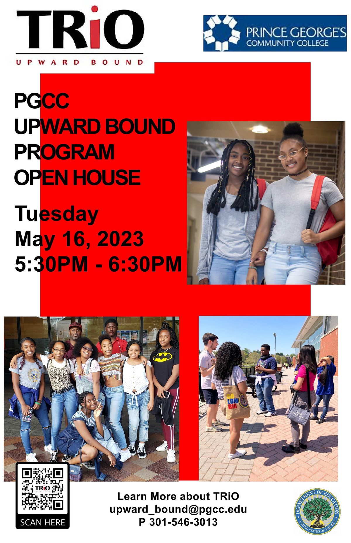 PGCC TRiO Upward Bound Open House, Prince Community College