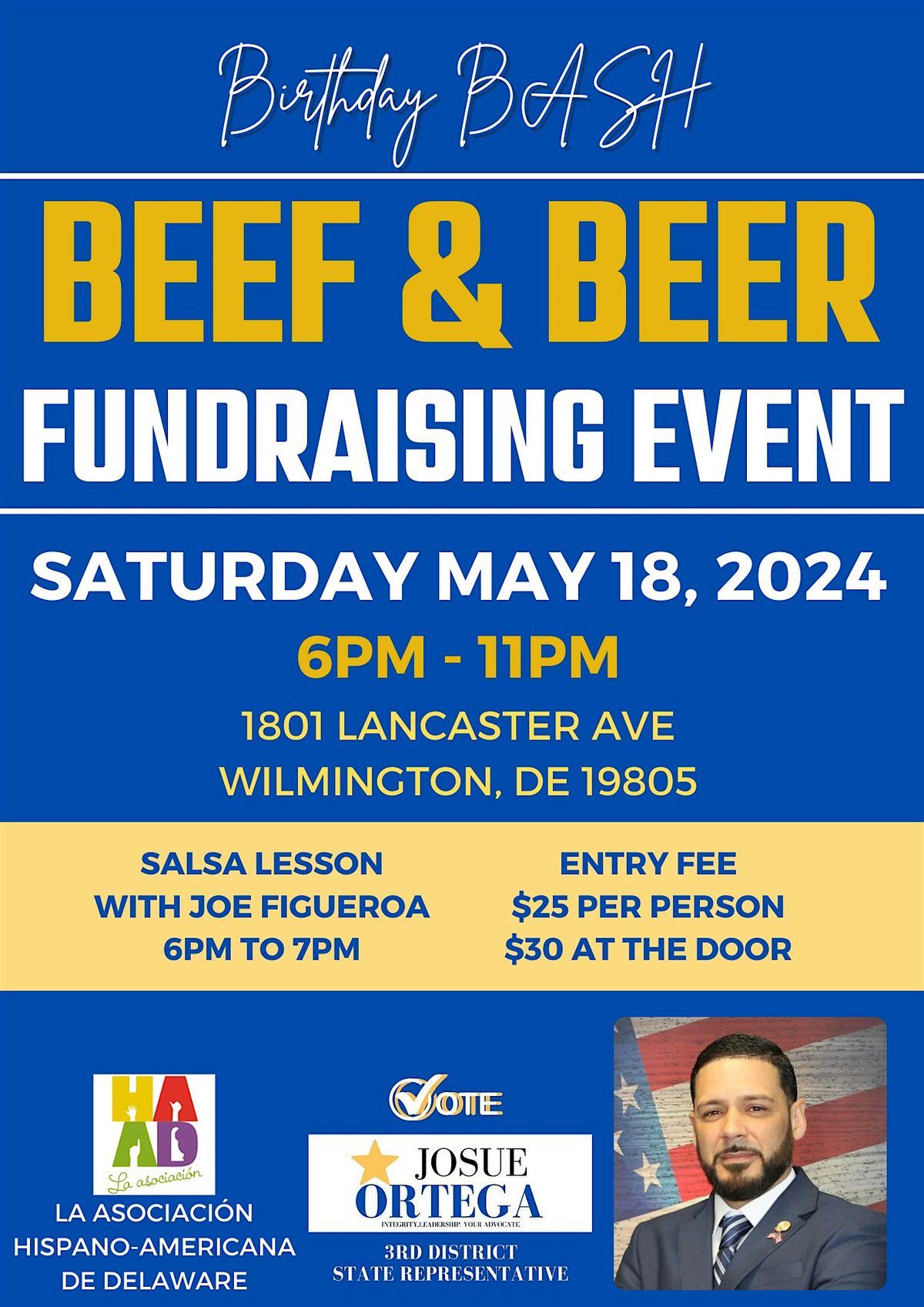 Birthday Bash Beef & Beer Fundraising Event, 1801 Lancaster Ave