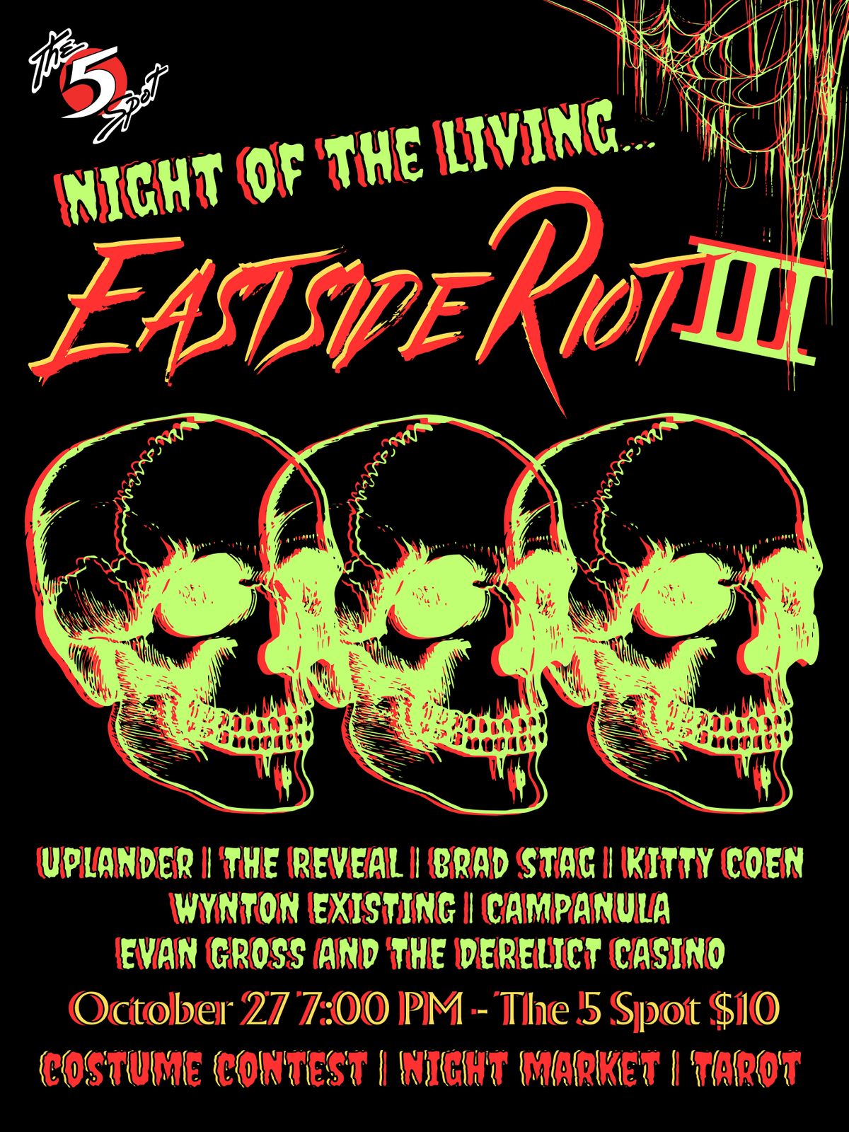 Eastside Riot III, The 5 Spot, Forest Avenue, Nashville, TN, USA, October 27 2023 AllEvents.in
