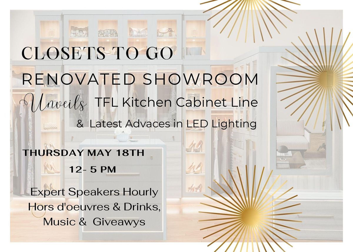 Closets To Go Unveils Renovated Showroom & Kitchen Line, 9540