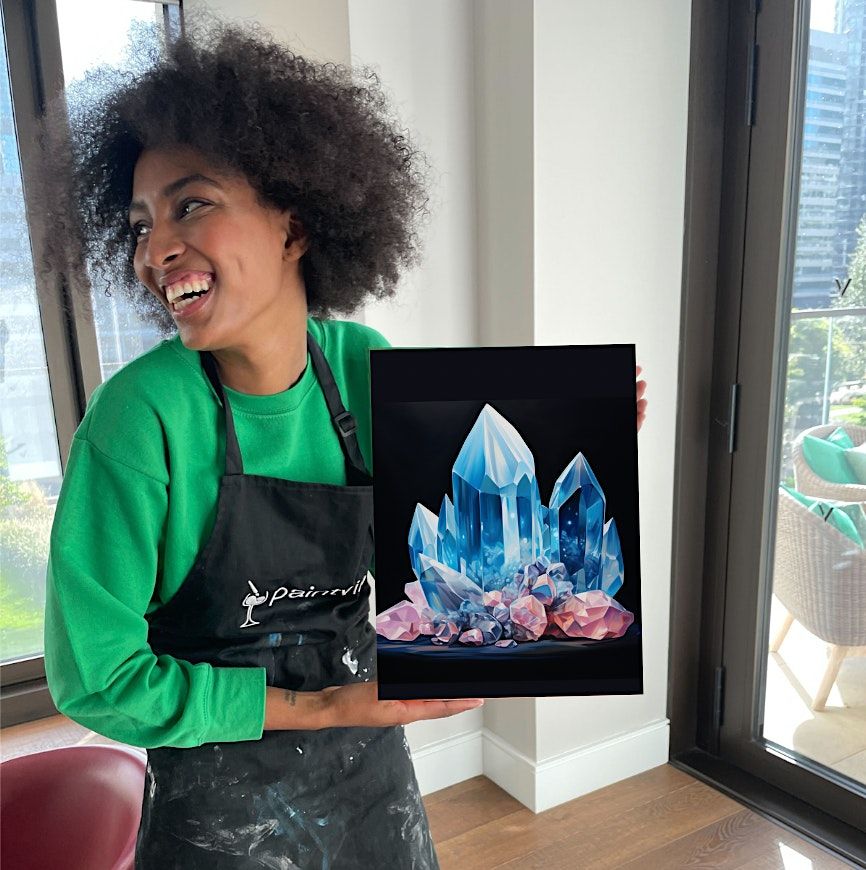 Paint and Sip Crystals, Revolution Albert Docks, Liverpool, 18