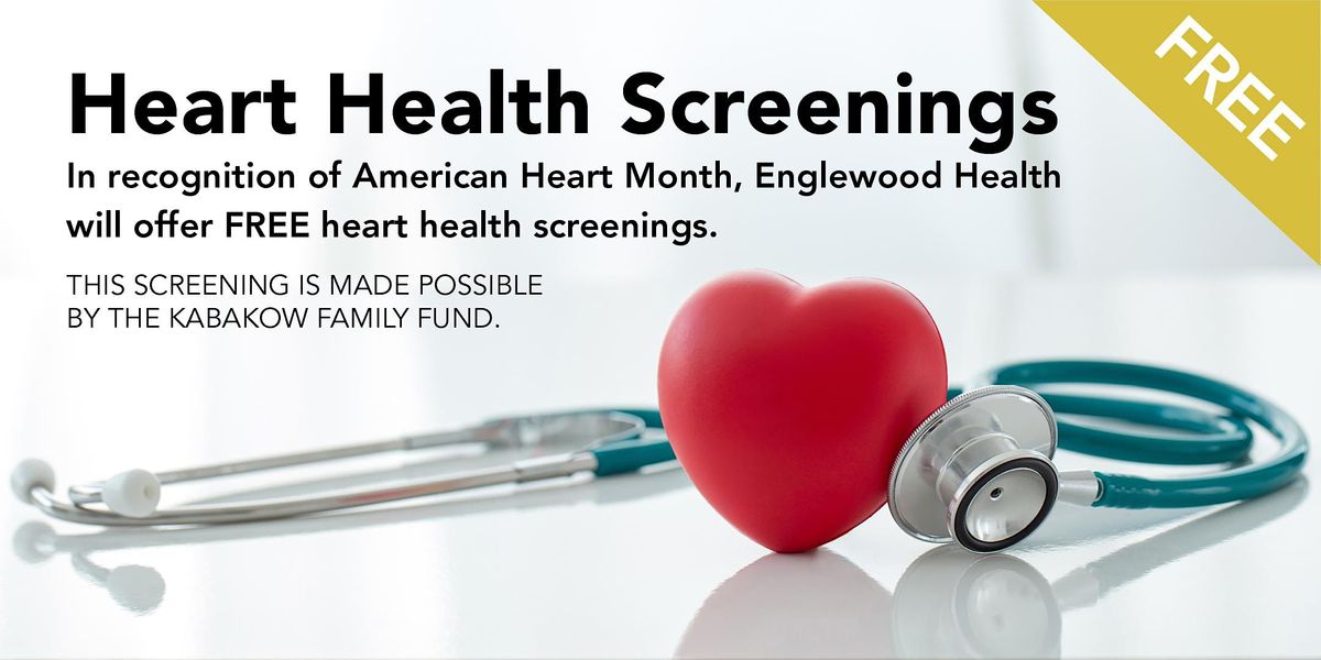 Free Heart Screening (Jersey City), Englewood Health Urgent Care at