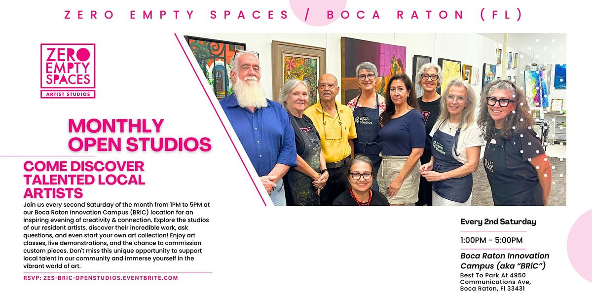 Zero Empty Spaces (Boca Raton Innovation Campus aka BRiC) Open Studios | Event in Boca Raton | AllEvents