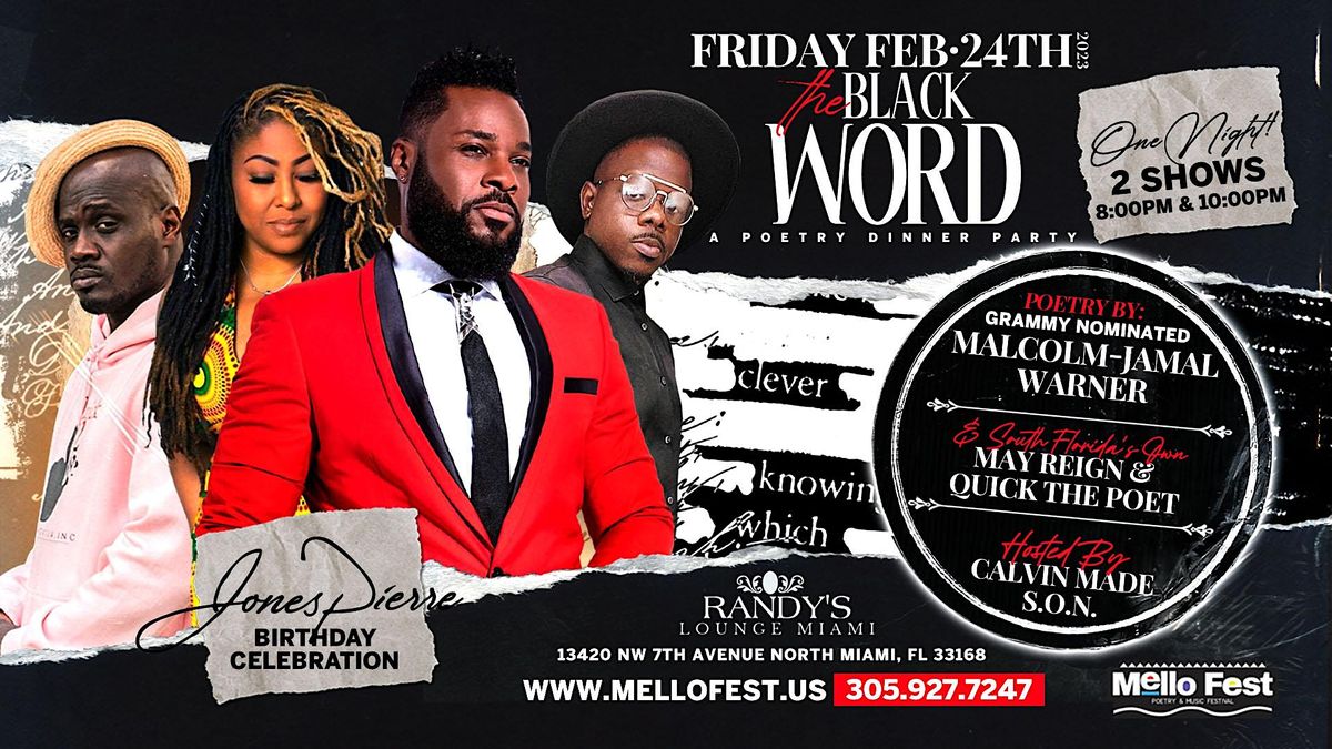 The Black Word • A Poetry Dinner Party, Randy's Restaurant & Lounge
