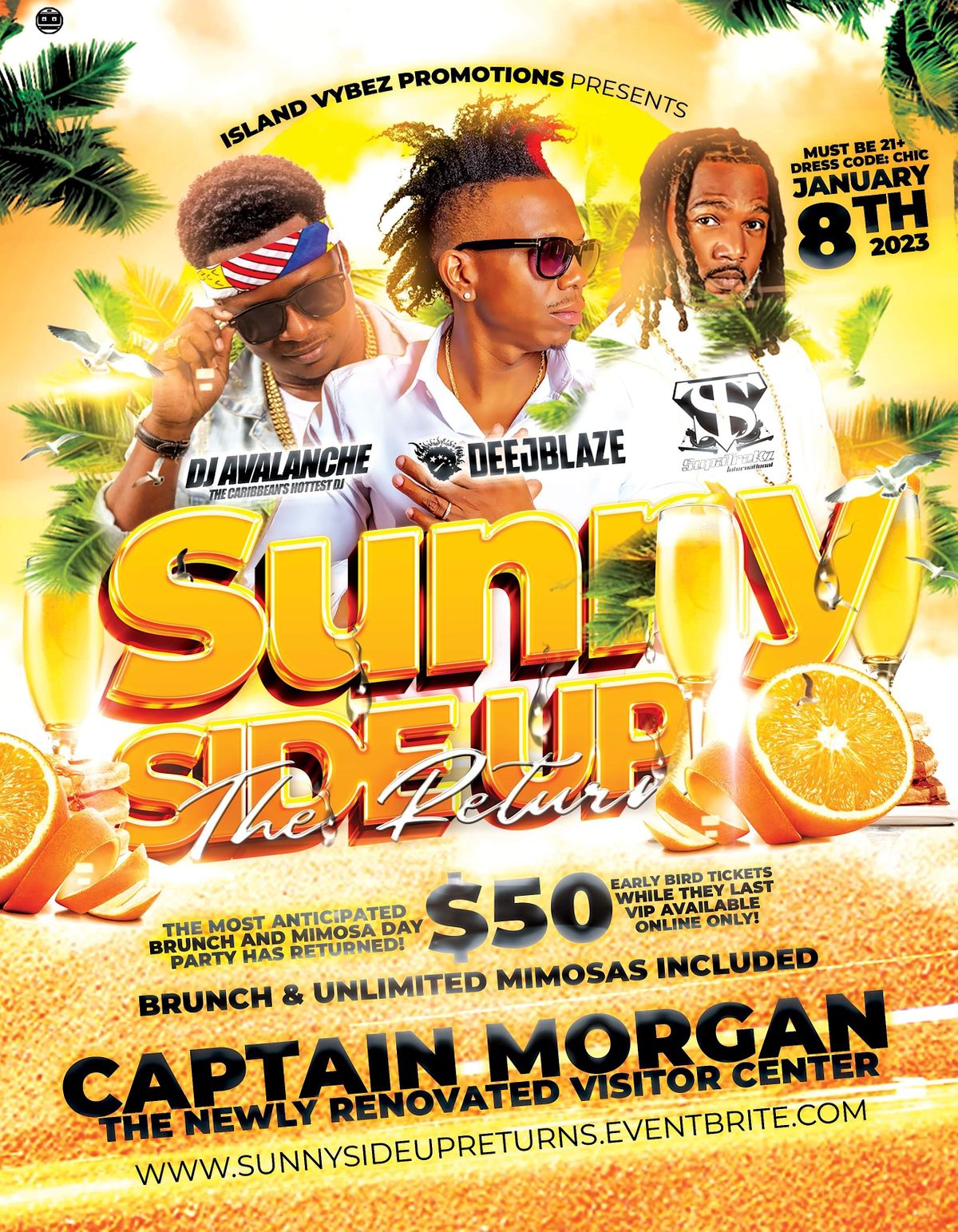 Sunny Side UP THE RETURN! St. Croixs Biggest Brunch and Mimosa Day