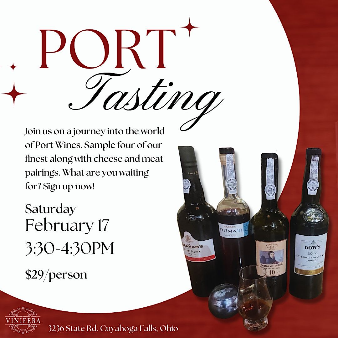 Best of Ports Tasting, Vinifera Bar and Restaurant