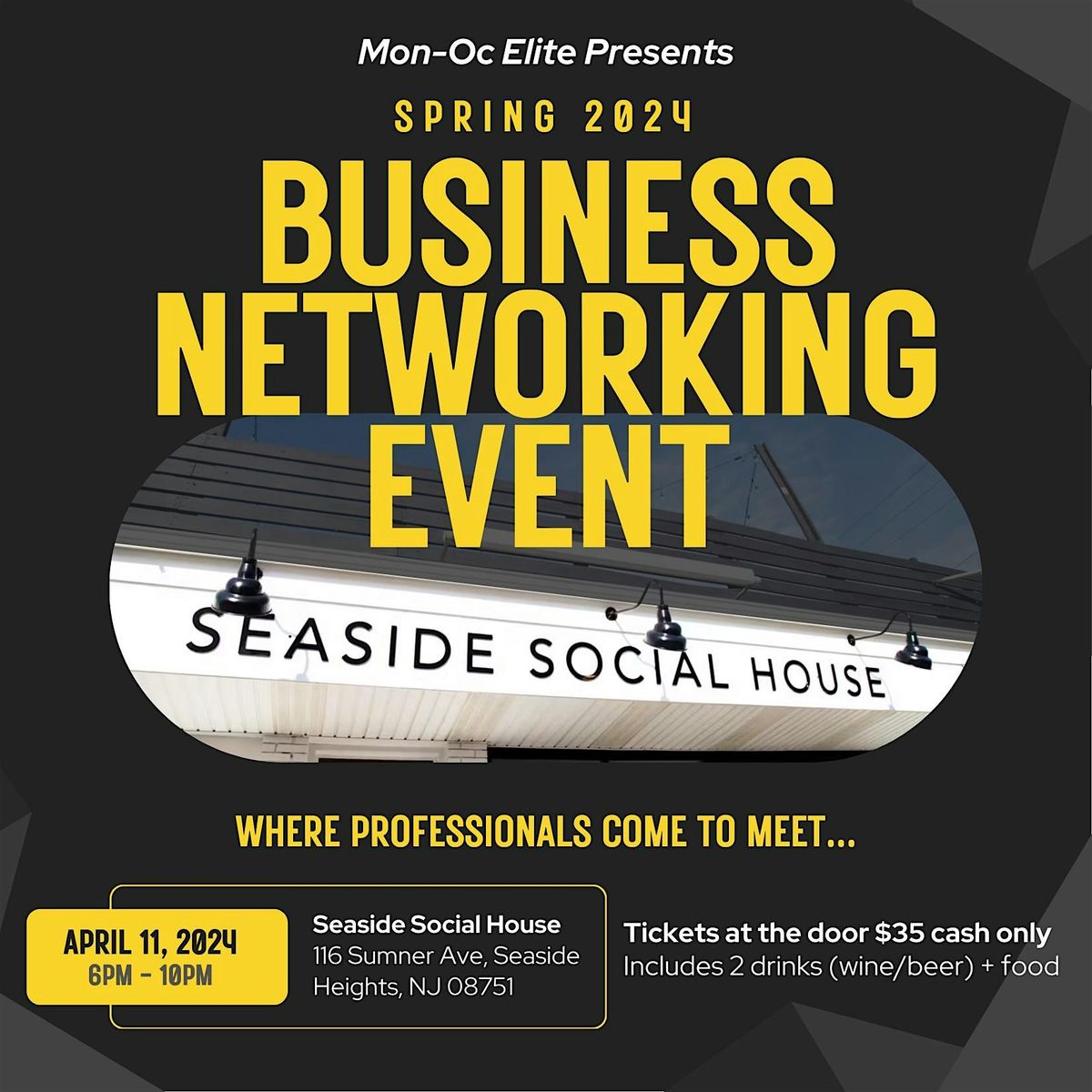 Spring Networking Social MON-OC Elite Spring Networking Event, Seaside Social House, Seaside ...